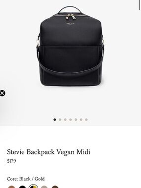 Stevies Backpack Vegan Midi — Black